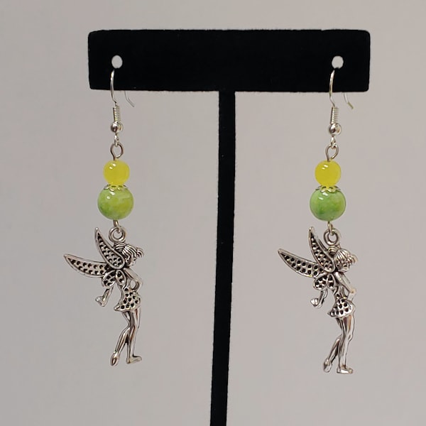 Tinker Bell Inspired Fairy Earrings - Fairy Earrings - Pixie Earrings - Fantasy Earrings