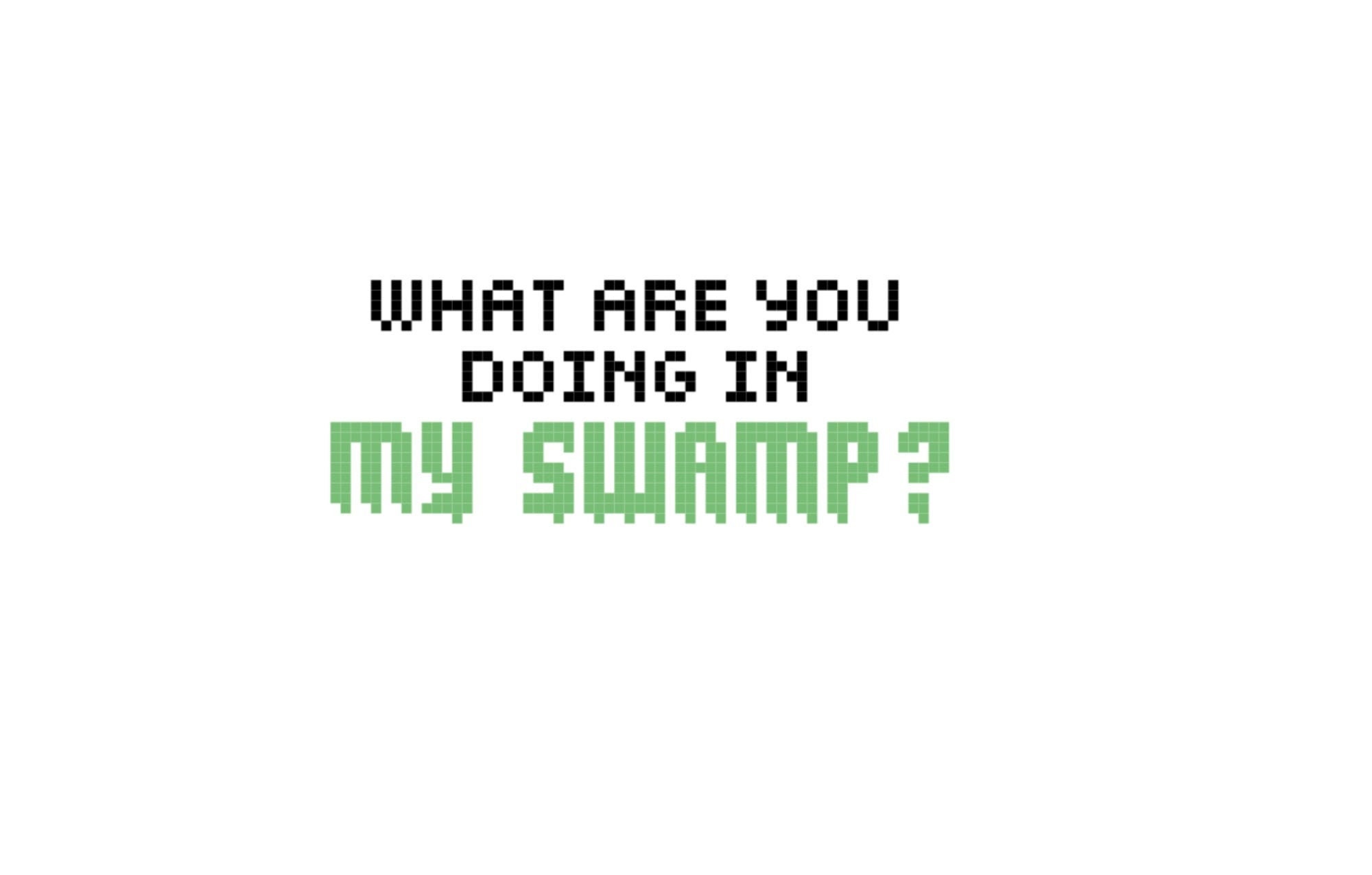 What Are You Doing in My Swamp Shrek Quote Cross Stitch PDF Etsy UK
