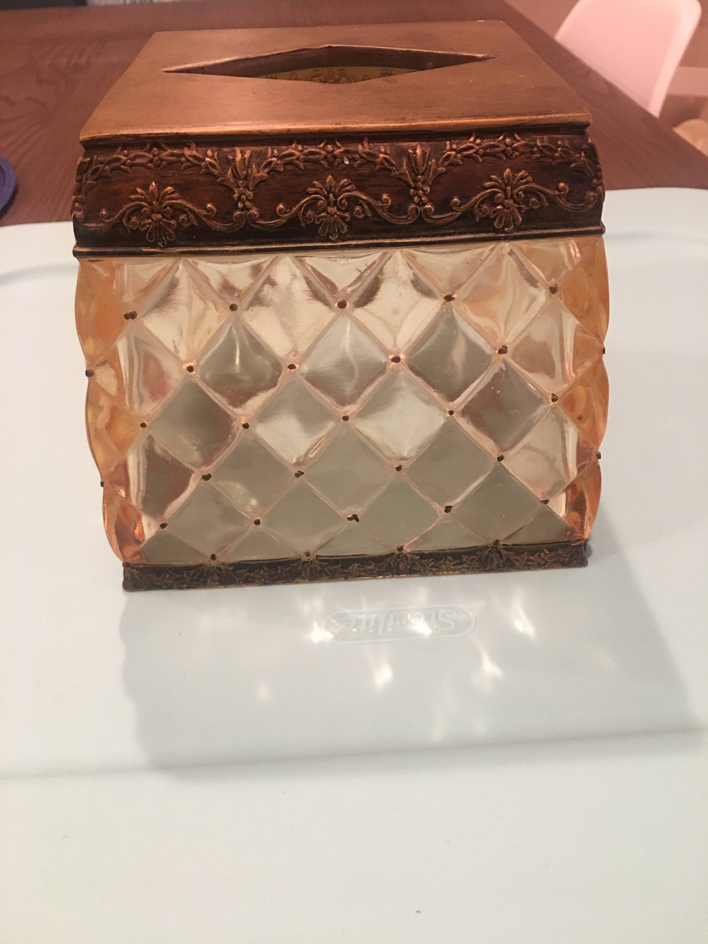 Beautiful Brass Top Trimming Kleenex Box Etsy