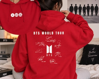 ARMY World Tour Hoodie, Bangtan OT7 Inspired Sweatshirt, Kpop Concert Hoodie, Borahae Fan Gift
