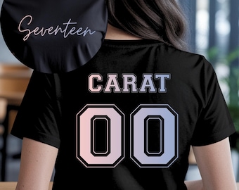 Seventeen CARAT 00 Jersey Shirt, K-Pop Fan Concert Apparel