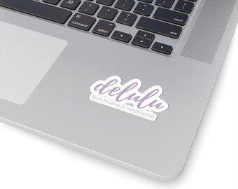 Delulu Kpop Fan Sticker, Minimal Vinyl Decal