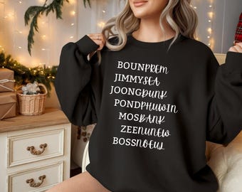 Personalized Thai BL Ships Graphic Sweatshirt: Thai Boy Love