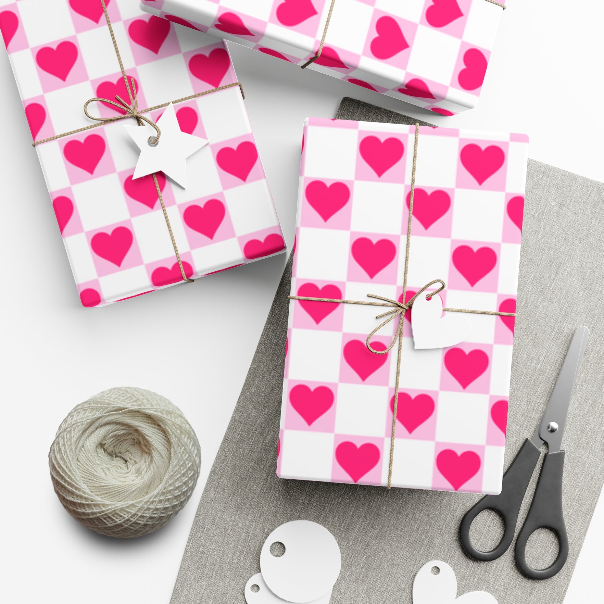 Retro Valentine's Day Gift Wrap Papers, Retro Valentine Wrapping Paper ...