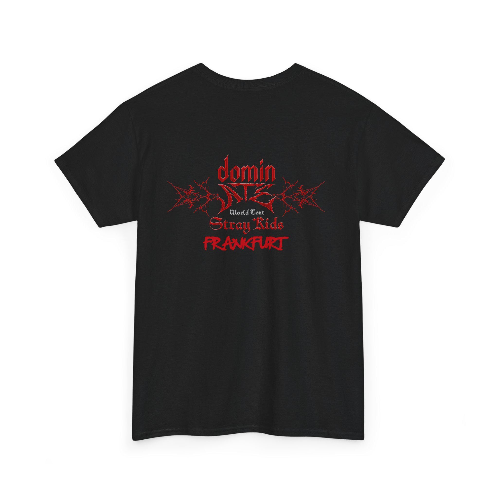 スキズdominATE ヨーロッパツアー Tシャツ straykids Mサイズ Stray Kids Frankfurt T-shirt: Dominate World Tour Unofficial