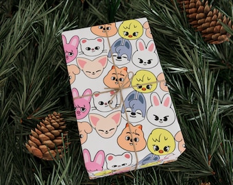 Papel de embrulho Skzoo, papel de presente para fãs do Stray Kids