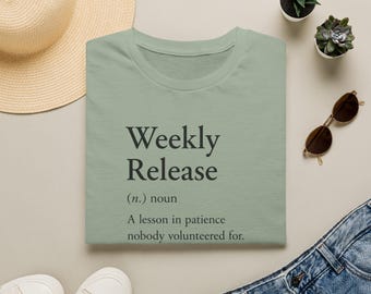 Minimalist Weekly Release Shirt, Thai BL K-Drama Fan Tee