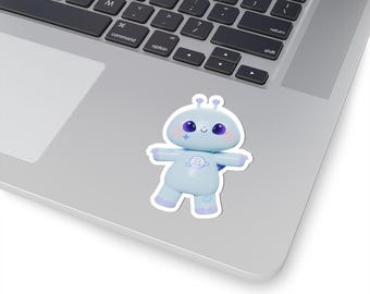 Alinor Alien Vinyl Sticker, Pastel Galaxy Decal, Laptop Water Bottle Decoration