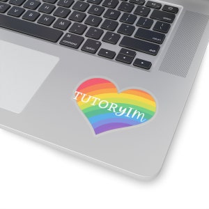 TutorYim Rainbow Heart Thaise BL acteur sticker, Thaise BL minnaar, Thaise jongen liefde sticker, cadeau voor Thaise jongen liefde fan, Thaise jongen liefde acteur