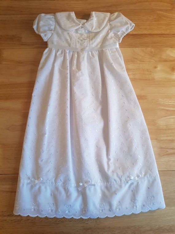 broderie anglaise christening gown