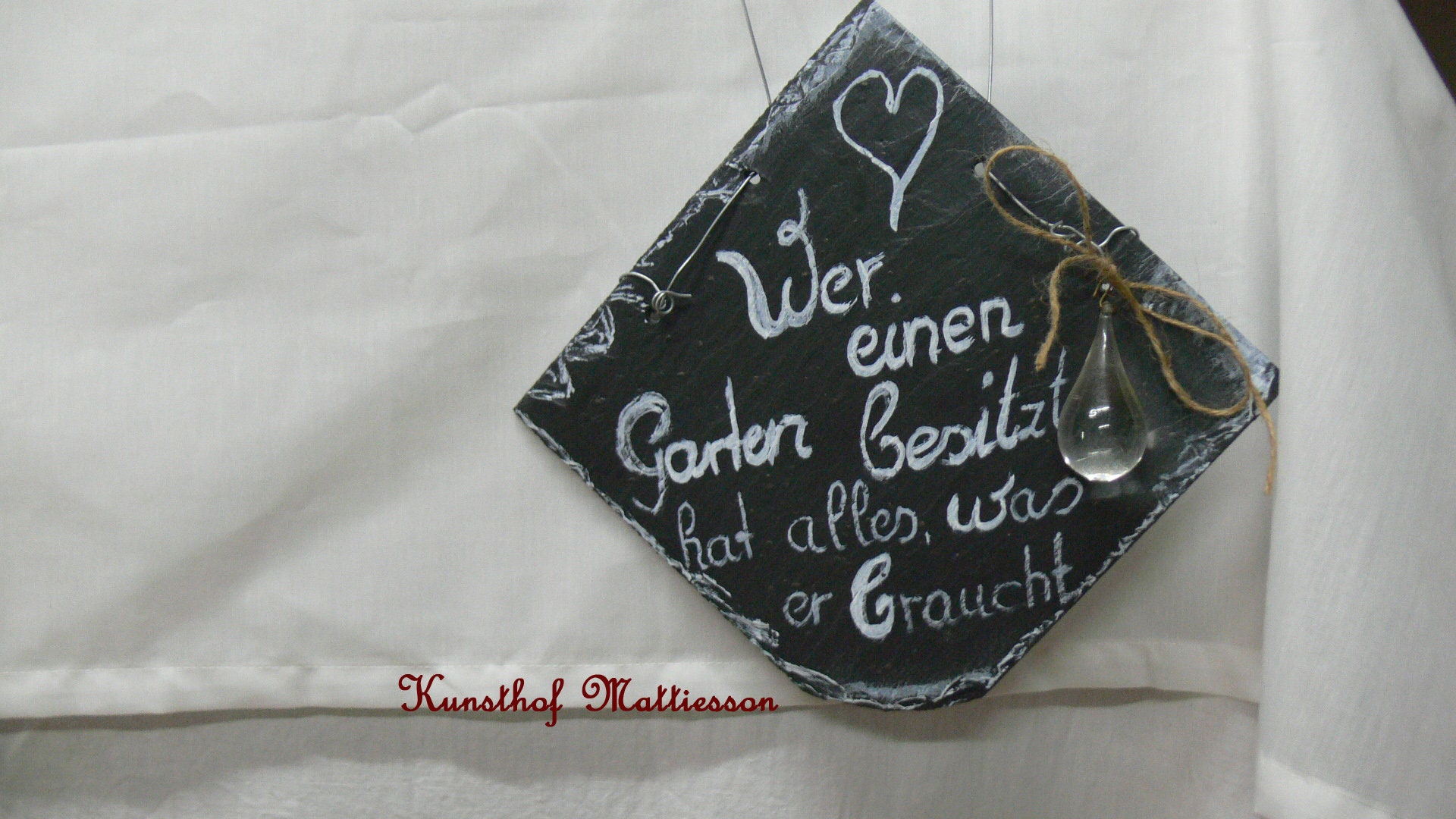 Gartenschild Wer einen Garten besitzt hat alles was er | Etsy