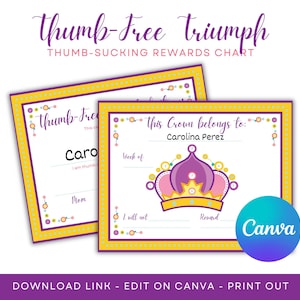 Break Thumb Sucking Habit, Finger Sucking Reward Chart, Finger Guard, Stop finger sucking, Thumb-Free Triumph Tracker, Empower Little Ones