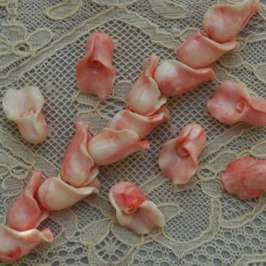 14 Długie X 7 mm Średnica 10 sztuk Sztuczne Korale Calla Lily Koraliki Styl Vintage