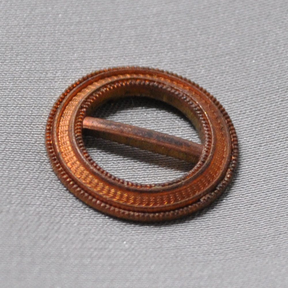 Vintage Small French Buckle for Enameling Gold Toned Raw Brass Etsy