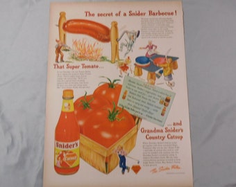Snider Catsup -- Ad