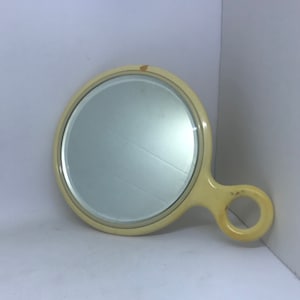 Bakelite Round Mirror with Handle