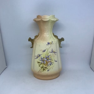 Robert Hanke Vase with Violets, Made in Austria