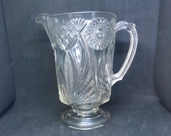 McKee and Brothers Jubilee Pitcher, Antique EAPG