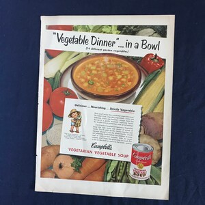 Campbell&#39;s Soup Ad, Vegetable Dinner...in a Bowl
