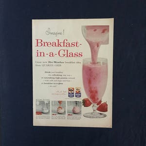 Quaker Oats Breakfast in-a-Glass (Smoothie) Ad