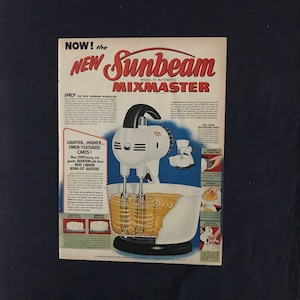 Sunbeam Mixmaster Ad