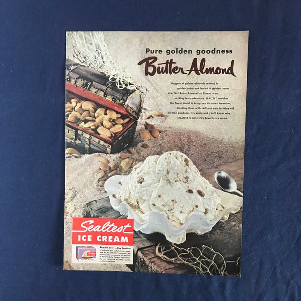 Sealtest Ice Cream Ad, Butter Almond