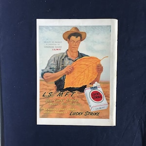 Lucky Strike Ad, Yes! Lucky Strike Means Fine Tobacco...