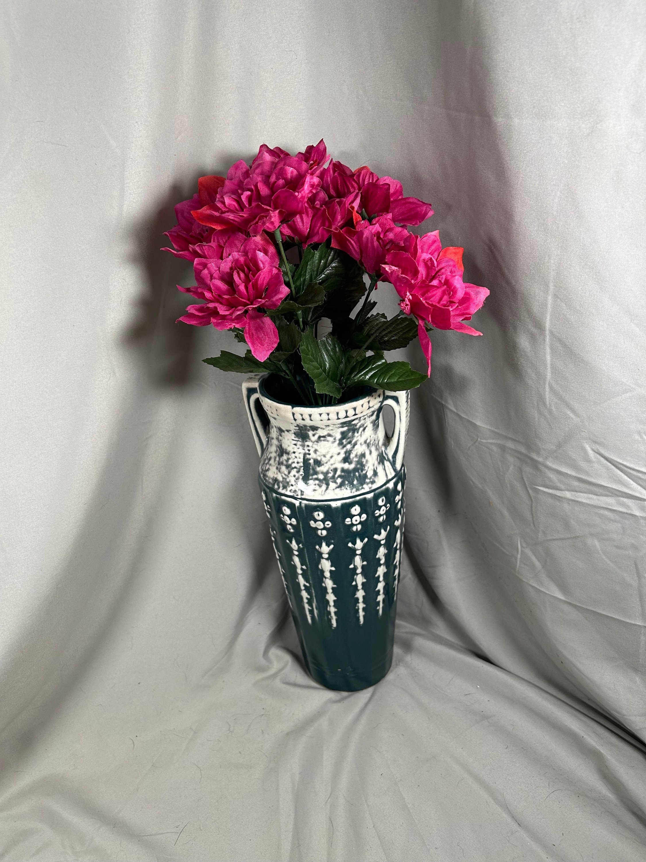 レッドウィング陶器の花瓶、グリーンとホワイト - Etsy 日本