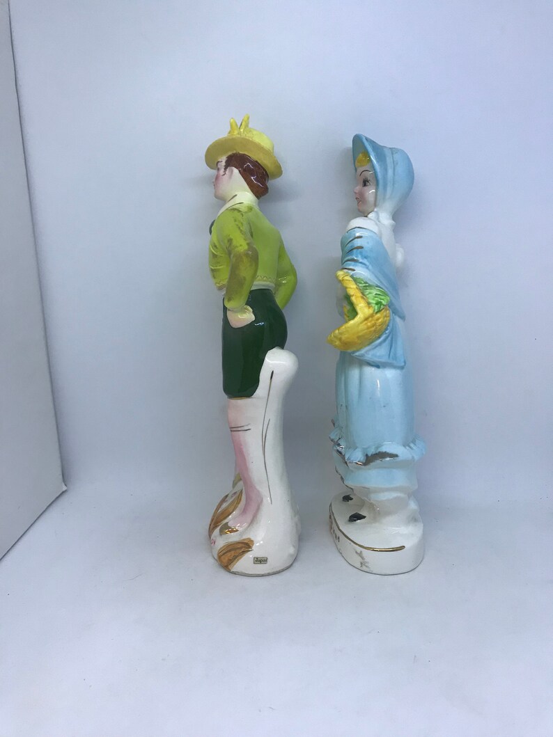 Kreiss Figurines Boy and Girl Regency Style Kreiss and Company Etsy