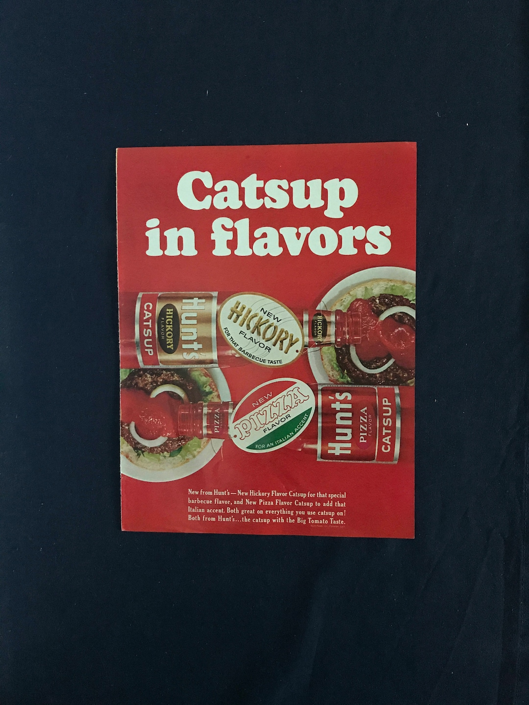 Hunt's Catsup in Flavors Ad Etsy