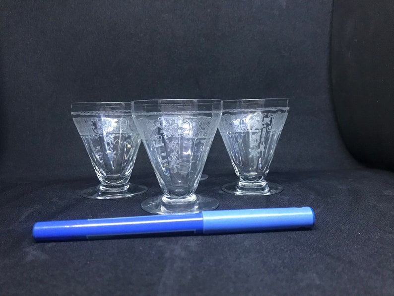 Etched Glass Footed Tumbler 3oz. Tumbler Etsy