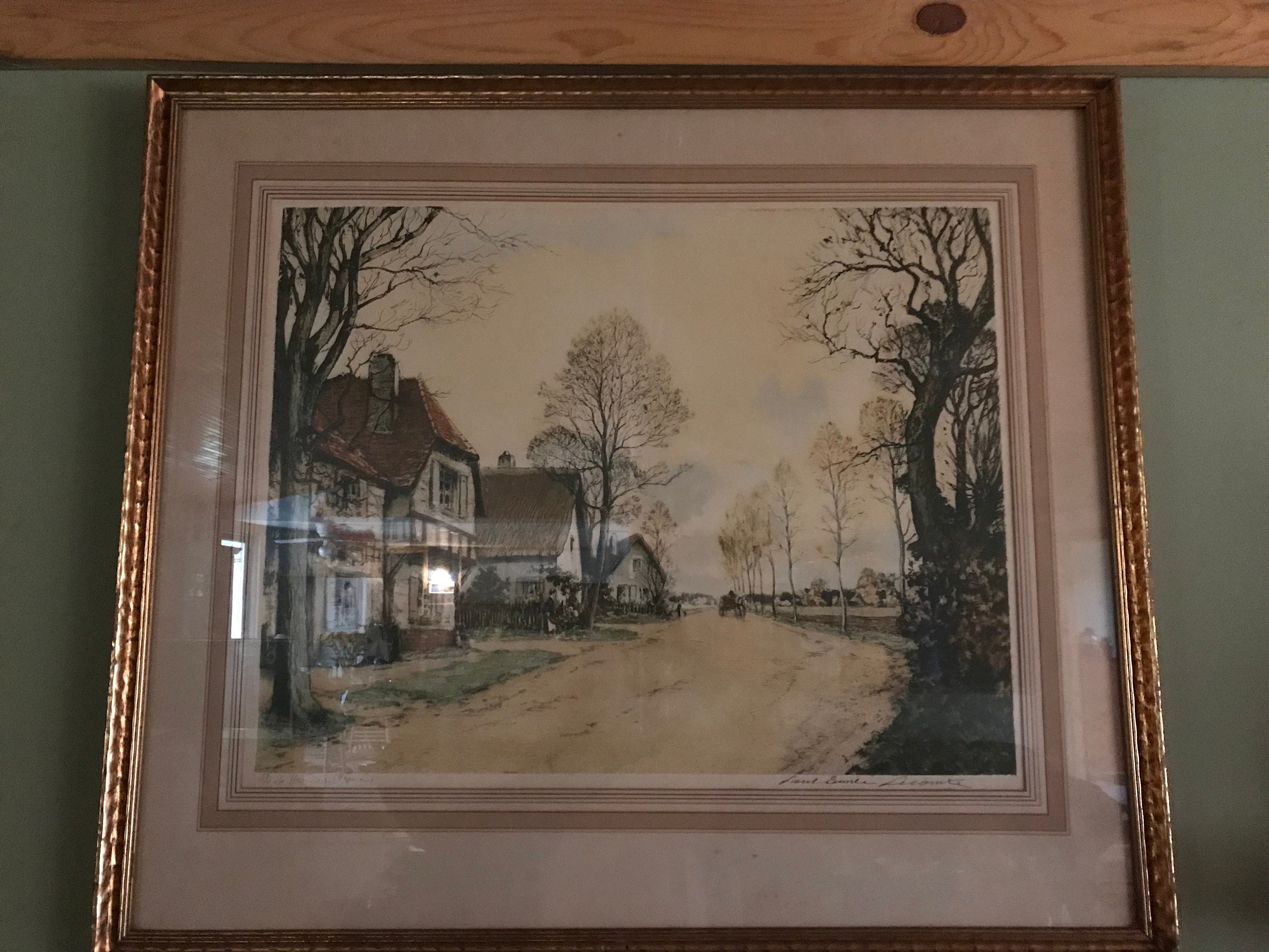 Paul Emile the Hamlet in France Signed Etching Etsy