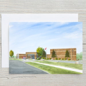 Our Lady of Fatima - carte vierge 5 x 7 - carte horizontale - carte de voeux - Hespeler - Cambridge - Waterloo Catholic School Board