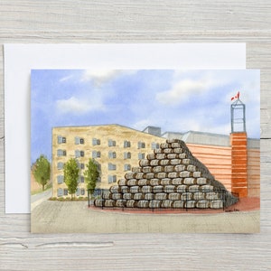 Carte Seagram's Barrels - carte horizontale 5 x 7 - carte vierge