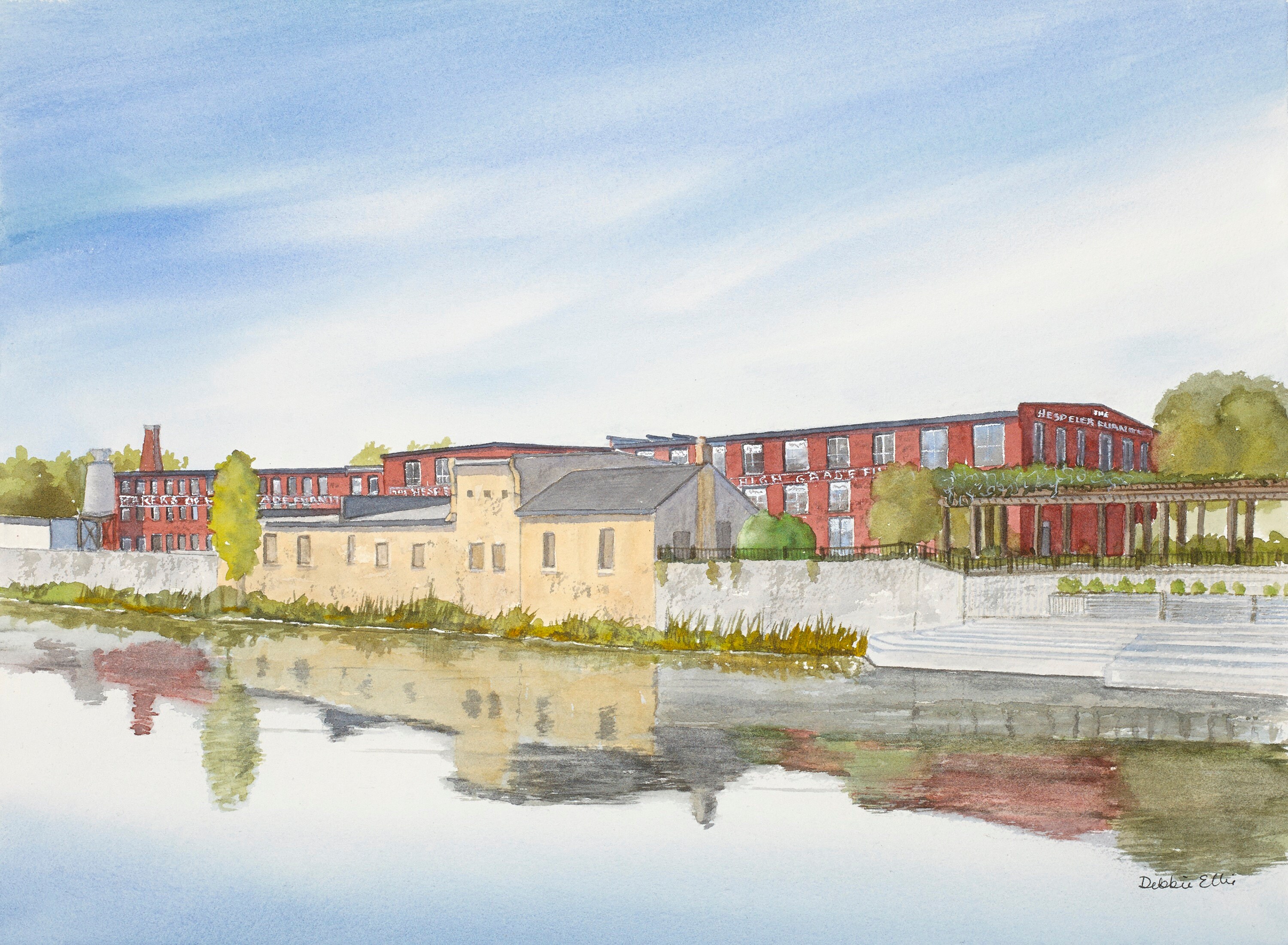 Jacob's Landing Print Hespeler Jacob Hespeler Watercolour Giclee Print