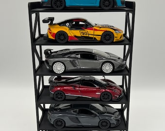 Expositor de coches de fundición a presión, escala 1/32-1/43, para montaje en pared