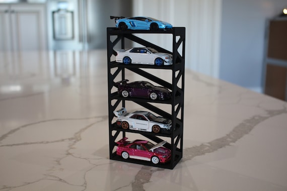 V2 Hotwheel 5 Car Display Stand W Hidden Wall Mounting Hole