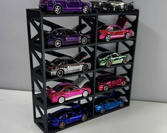 V2 ホットウィール 10台用ディスプレイスタンド：インダストリアル