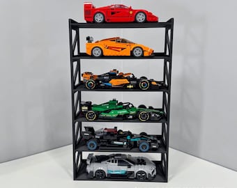 スピードチャンピオンズ フォーミュラ1 F1カー用 6台収納ディスプレイスタンド 壁掛け可能 モジュール式 拡張可能
