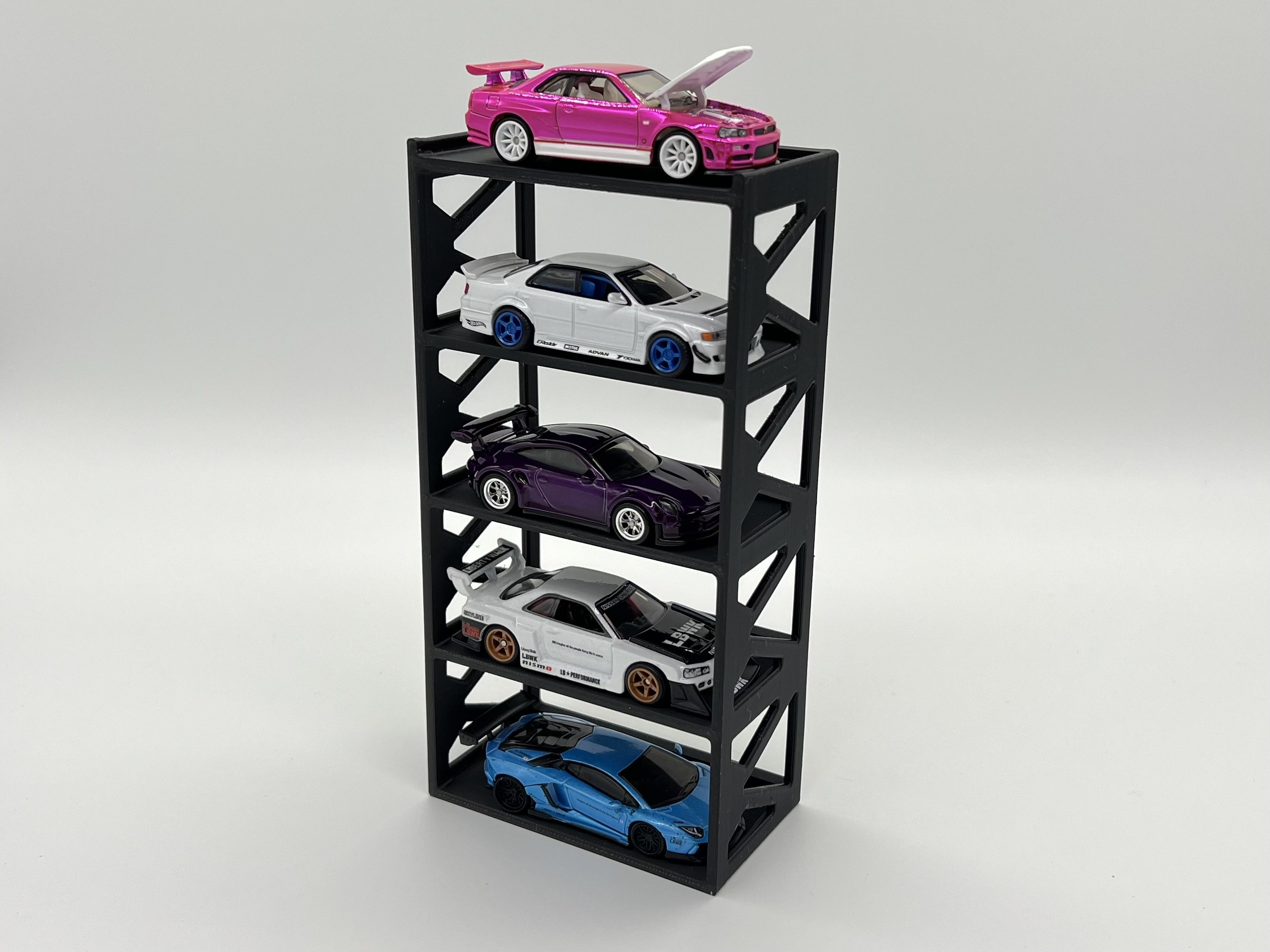V1 ホットウィール 5台用ディスプレイスタンド：1/64スケール ダイ
