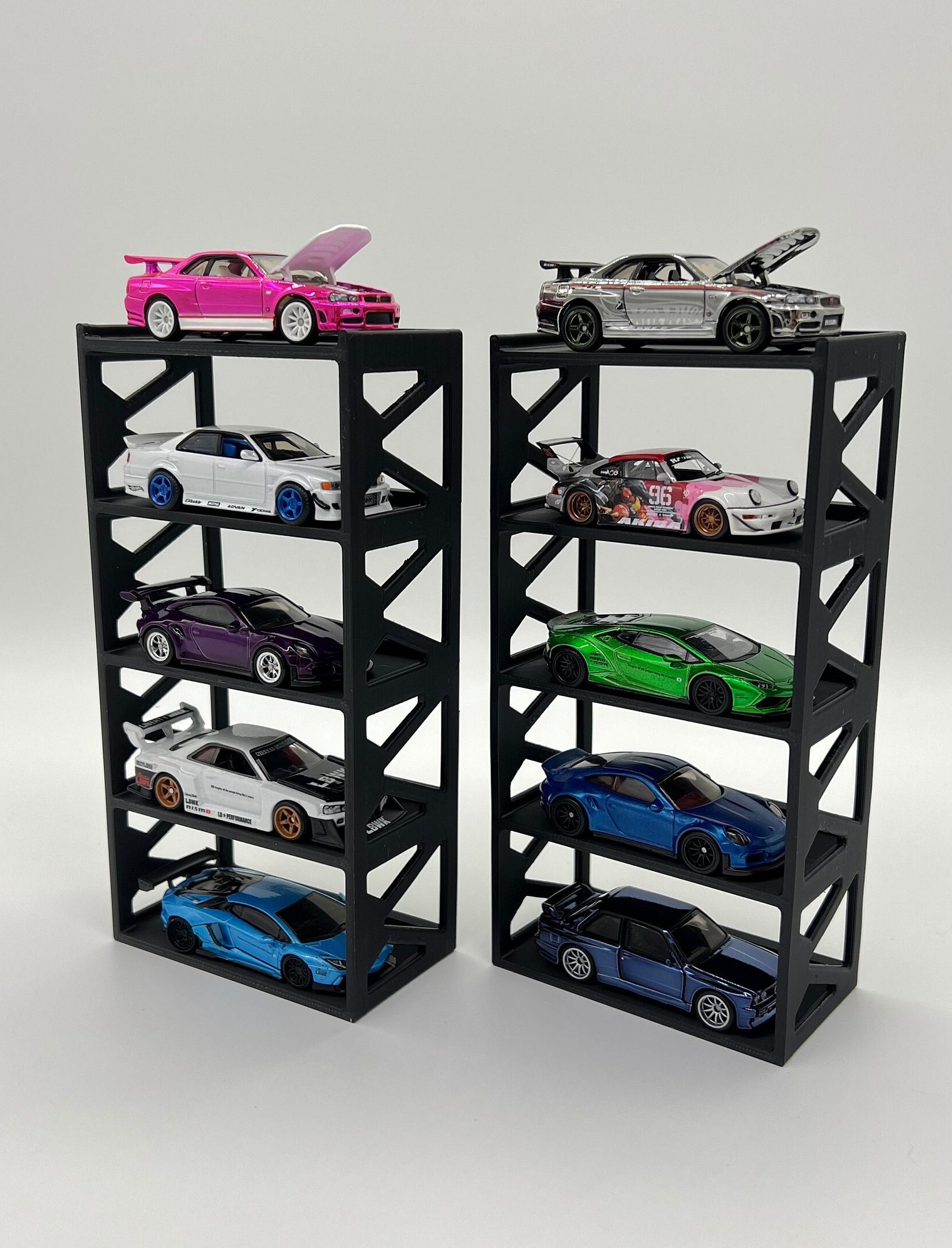 ホットウィール ディスプレイスタンド　5個 V1 ホットウィール 5台用ディスプレイスタンド：1/64スケール ダイ