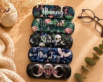 Personalised Glasses Case | Custom Glasses Case with Name | Spectacle Case | Reading Glasses Holder | Gift for Mum | Gift for Her