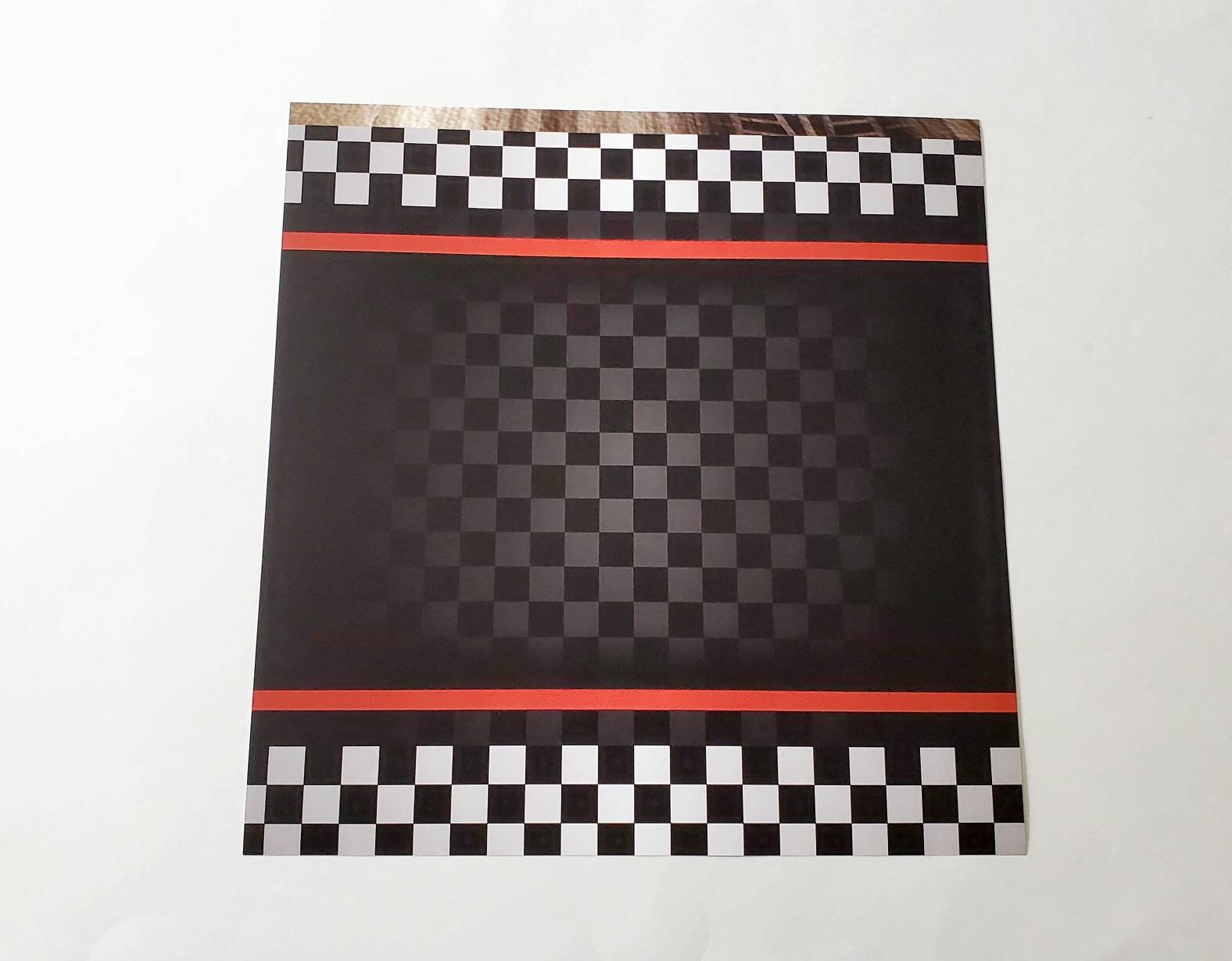 CHECKERED FLAG Driven 12X12 Glossy Paper Reminisce Scrapbook Etsy