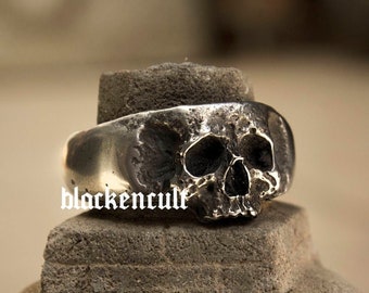 CLASSIC Ring, Skull ring, handmade ring, satanic ring, biker ring, rat fink, medusa ring, baphomet ring, lucifer ring, oni ring, satan ring