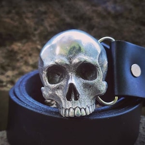Satanic belt buckle cheap