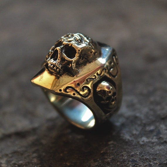 Sugar skull hotsell ring