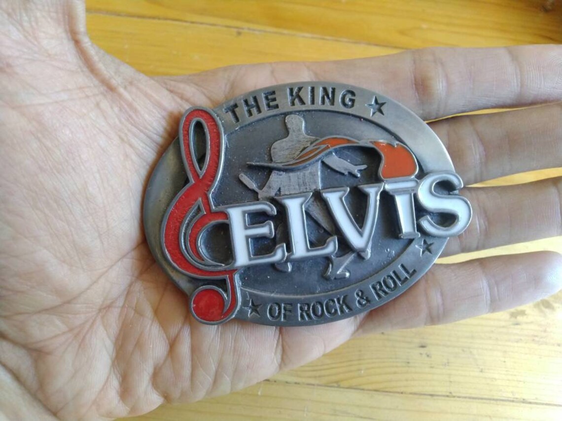 Elvis Presley belt buckle King of rock and roll punk rock | Etsy