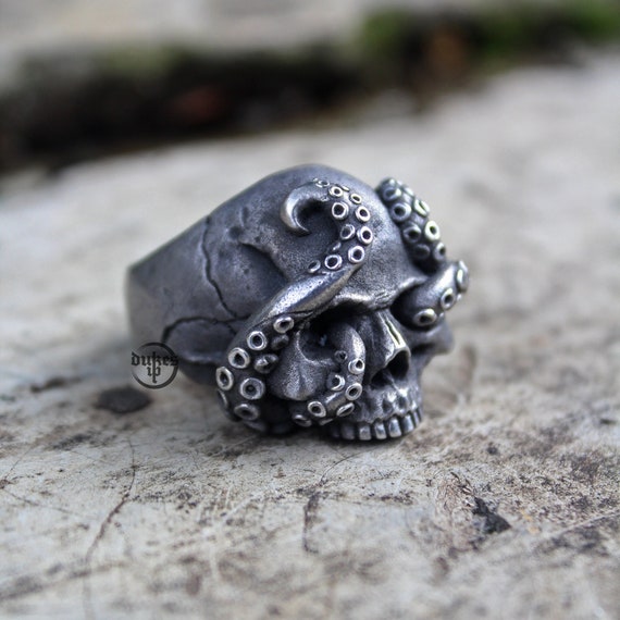 Pewter skull ring sale