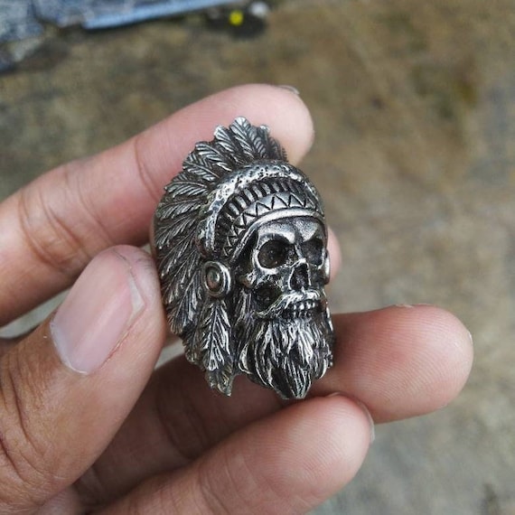 Native american skull ring online