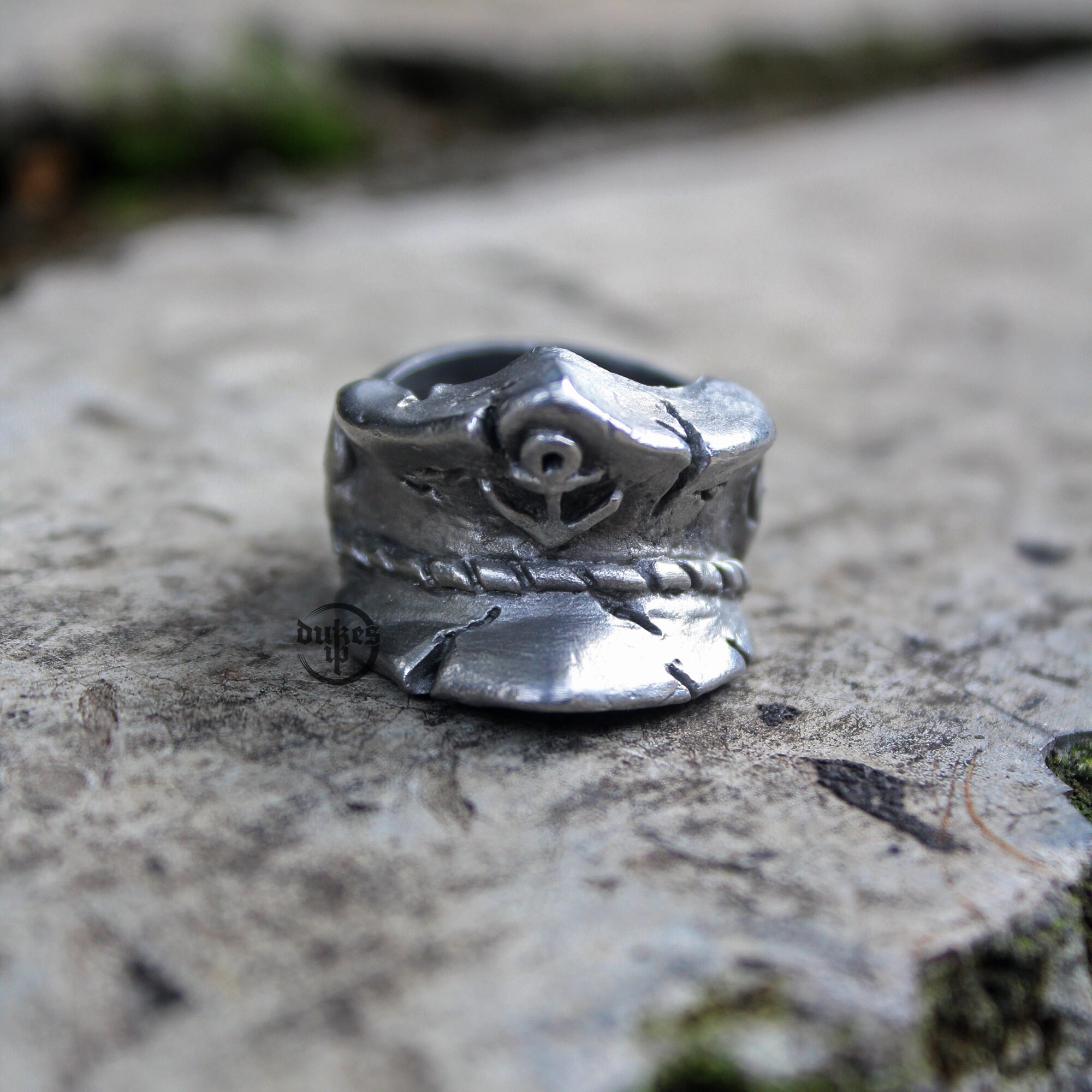 Hand Sculpted Captain Sailor Hat Ring : Oxidized Lead Free Pewter Ring ...